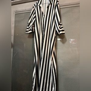 Extra Long Short Sleeve Dress